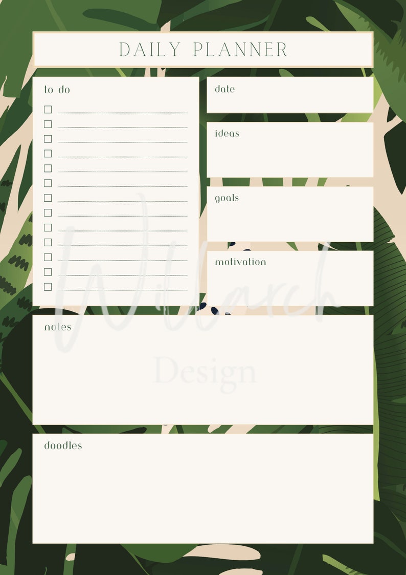 Daily, Weekly & Monthly Printable Planner Make Every Minute Count With ...