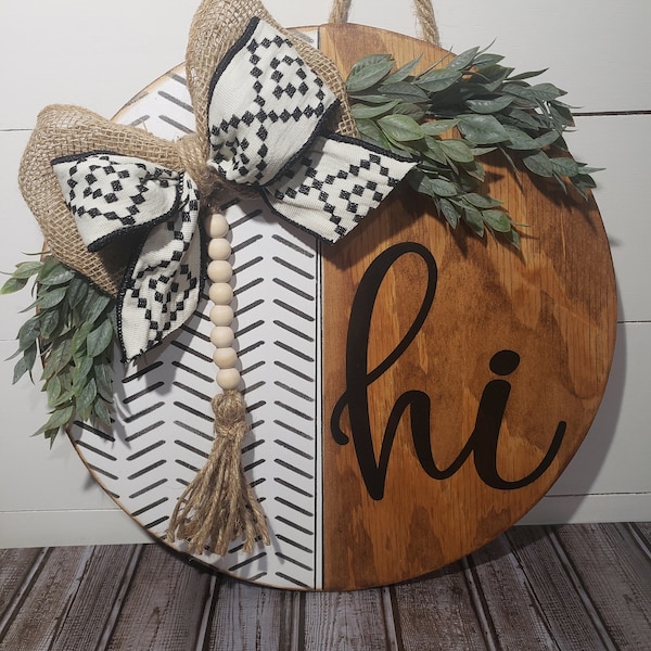 Circle Door Hanger Etsy