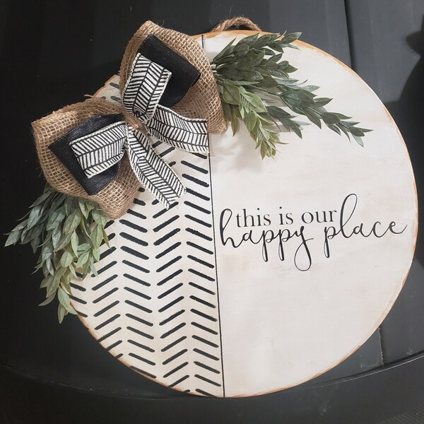 Circle Door Hanger Etsy