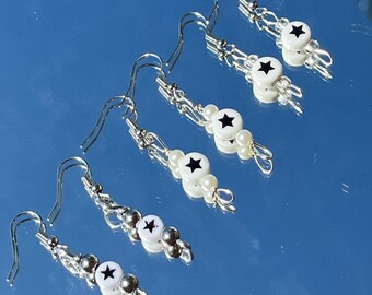 Pendientes con cuentas de estrellas