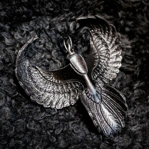 Little Raven Leather Charm | Pendant, ornament | Color options | Handmade | Made to order