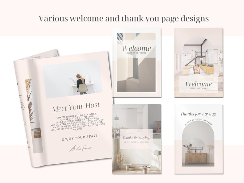 Airbnb Book Template Guest Book Airbnb Airbnb Etsy