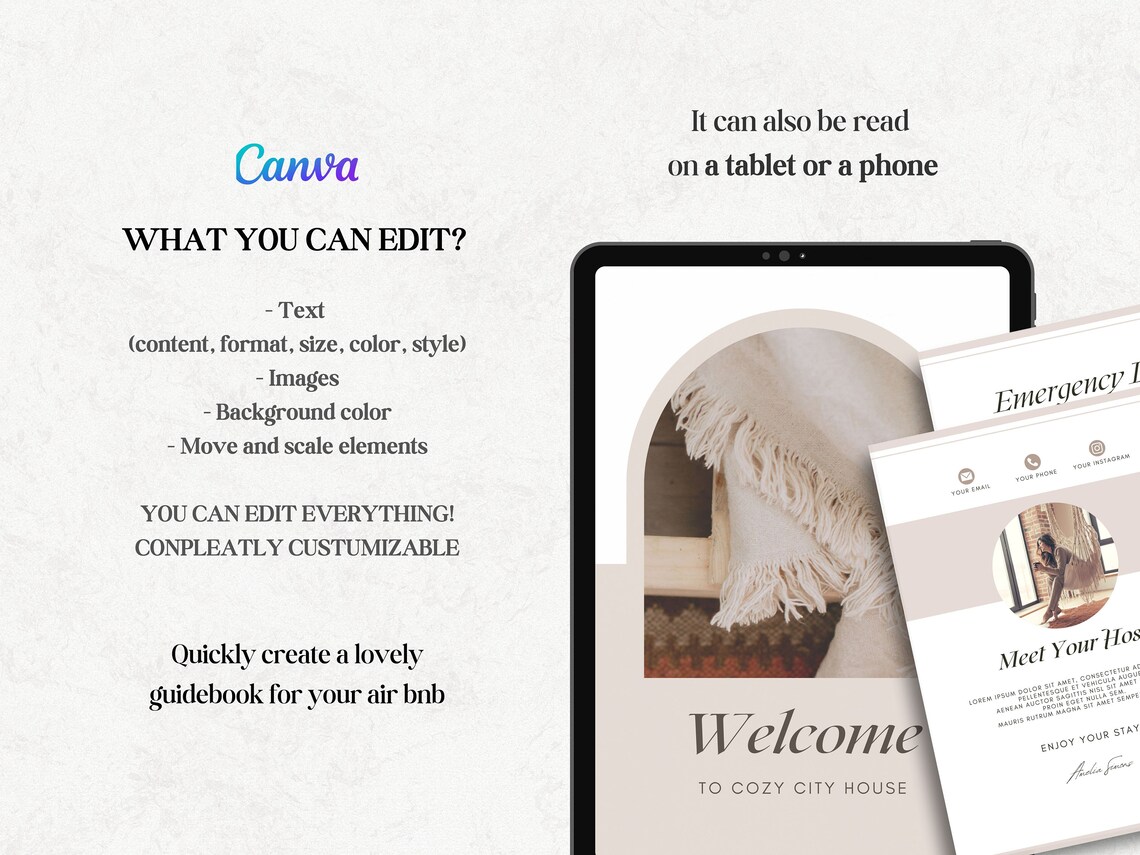 Airbnb Book Template Airbnb Guest Book Airbnb Signs