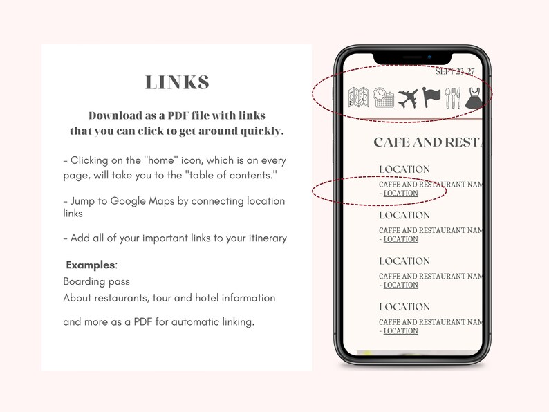Travel Itinerary Template Canva Travel Planner Editable Itinerary