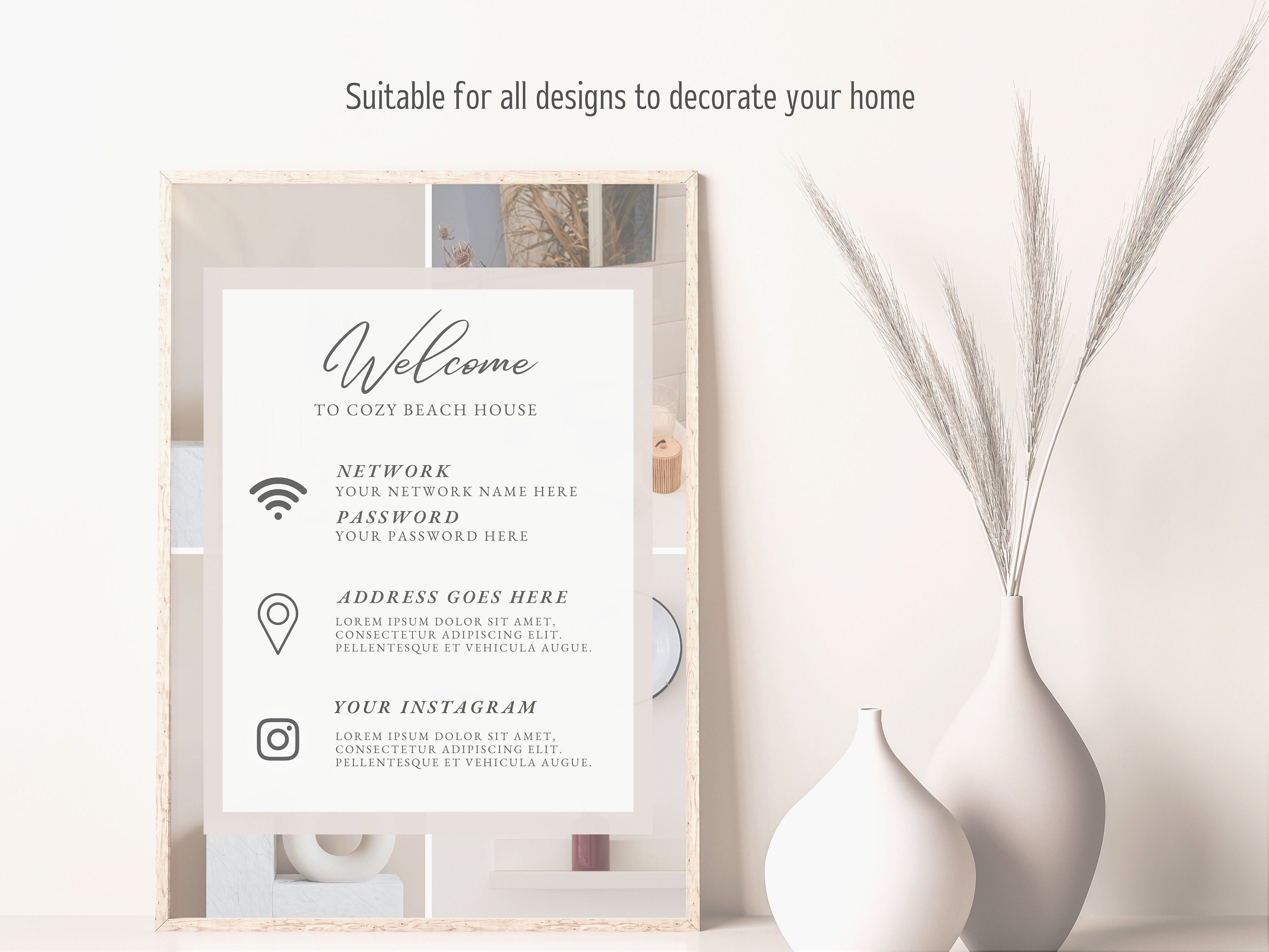 Airbnb Book Template Airbnb Guest Book Airbnb Signs