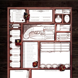 Gothic Monster Slayer Charakterbogen - DnD 5e