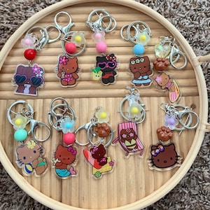 Hawaiian HK keychains / Kawaii Gifts / Bag Charm / Hawaiian Kawaii