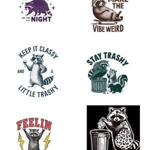 Funny Raccoon Stickers: Mischief Animal Gag Gift