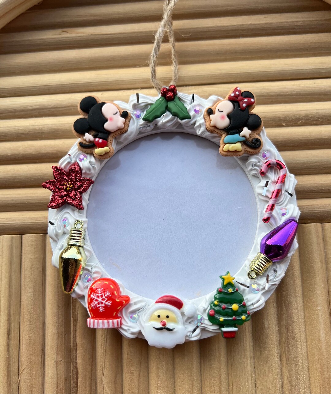 Holiday/christmas Picture Frame Ornaments Etsy