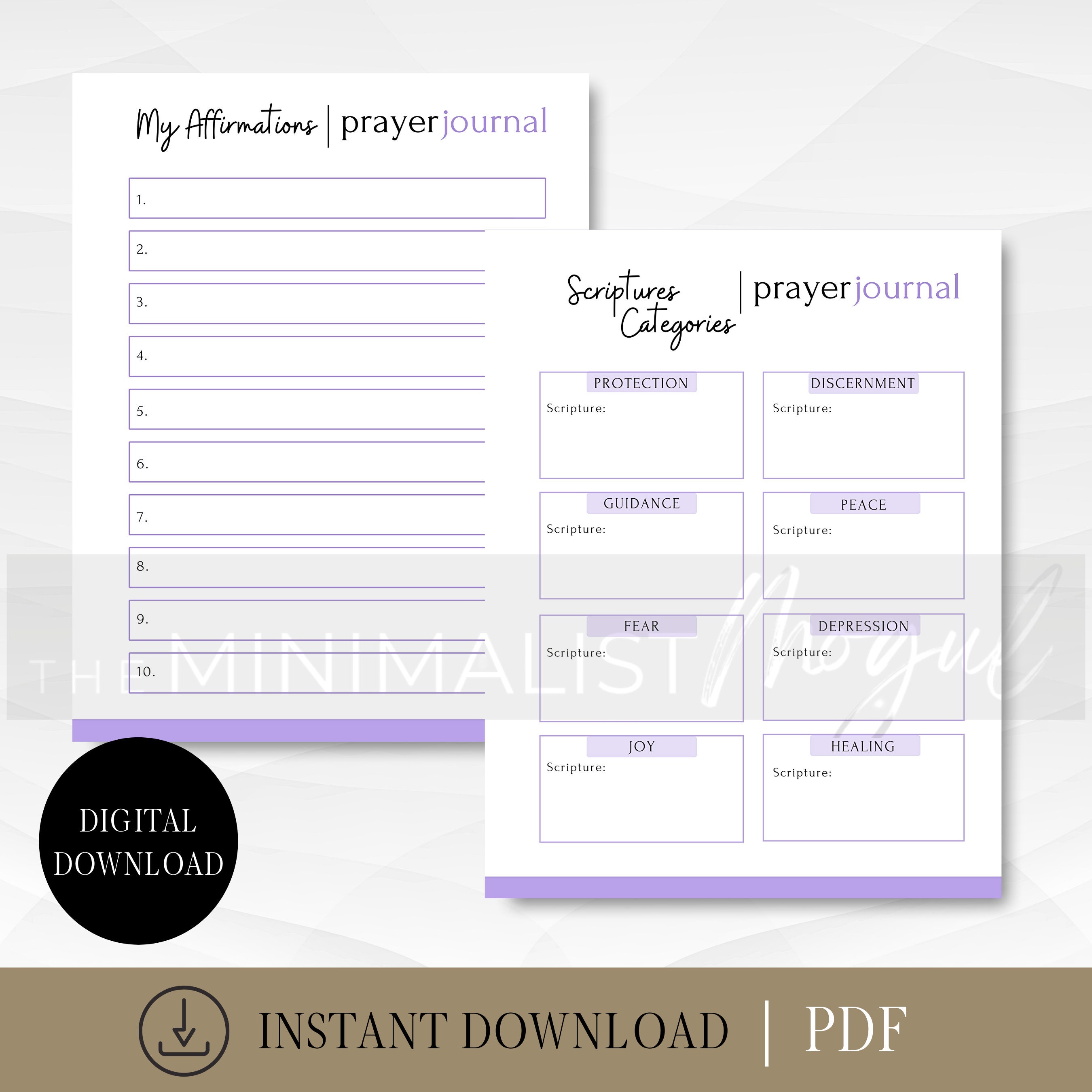 That Girl Prayer Journal PDF, Digital Prayer Journal, Digital Planner ...