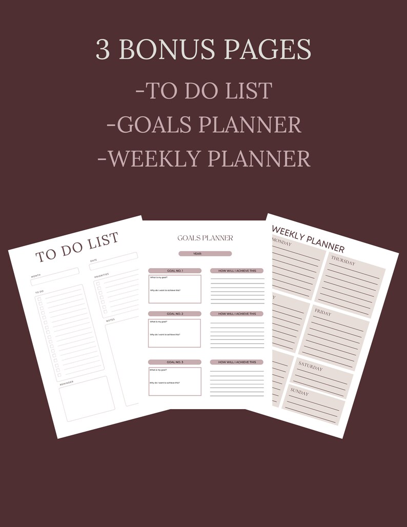 2024 Printable Calendar, Digital Download, Stay Organized, Coquette