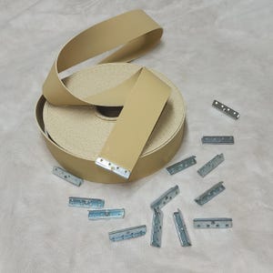 Pirelli Rubber Webbing  2 inches wide - Clips included - Rubber webbing straps for midcentury furniture - Free Shipping For USA.