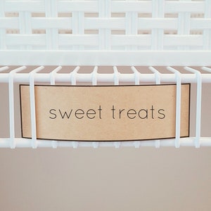 Printable Pantry Wire Shelf Labels | Digital Download