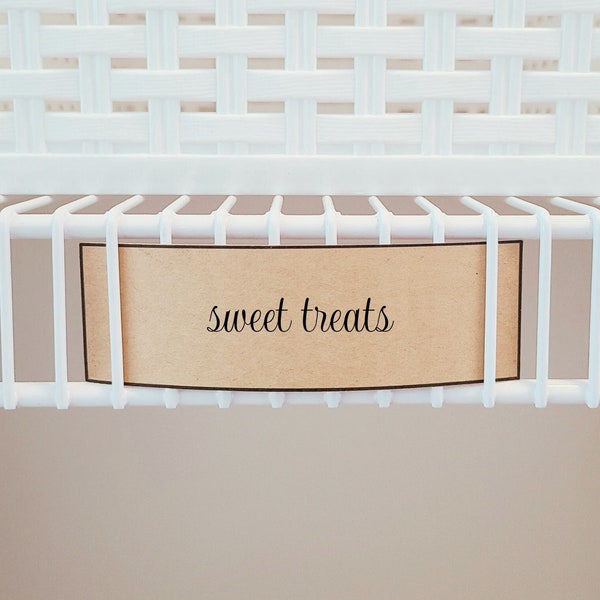 Wire Shelf Labels Etsy