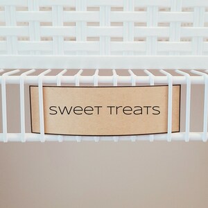 Printable Pantry Wire Shelf Labels | Digital Download