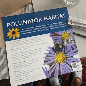 Pollinator Habitat Yard Sign - Etsy