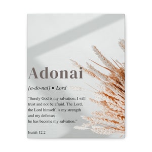 Wandkunst: Adonai