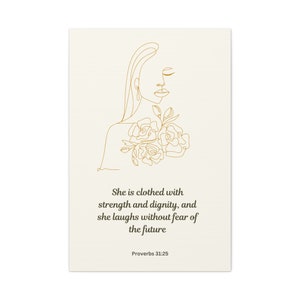 Proverbs 31:25 Wall Decor