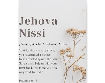 Wall Art: Jehova Nissi