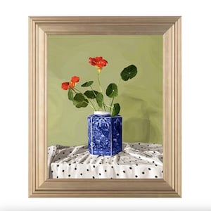 Nasturtium Painting DIGITAL DOWNLOAD