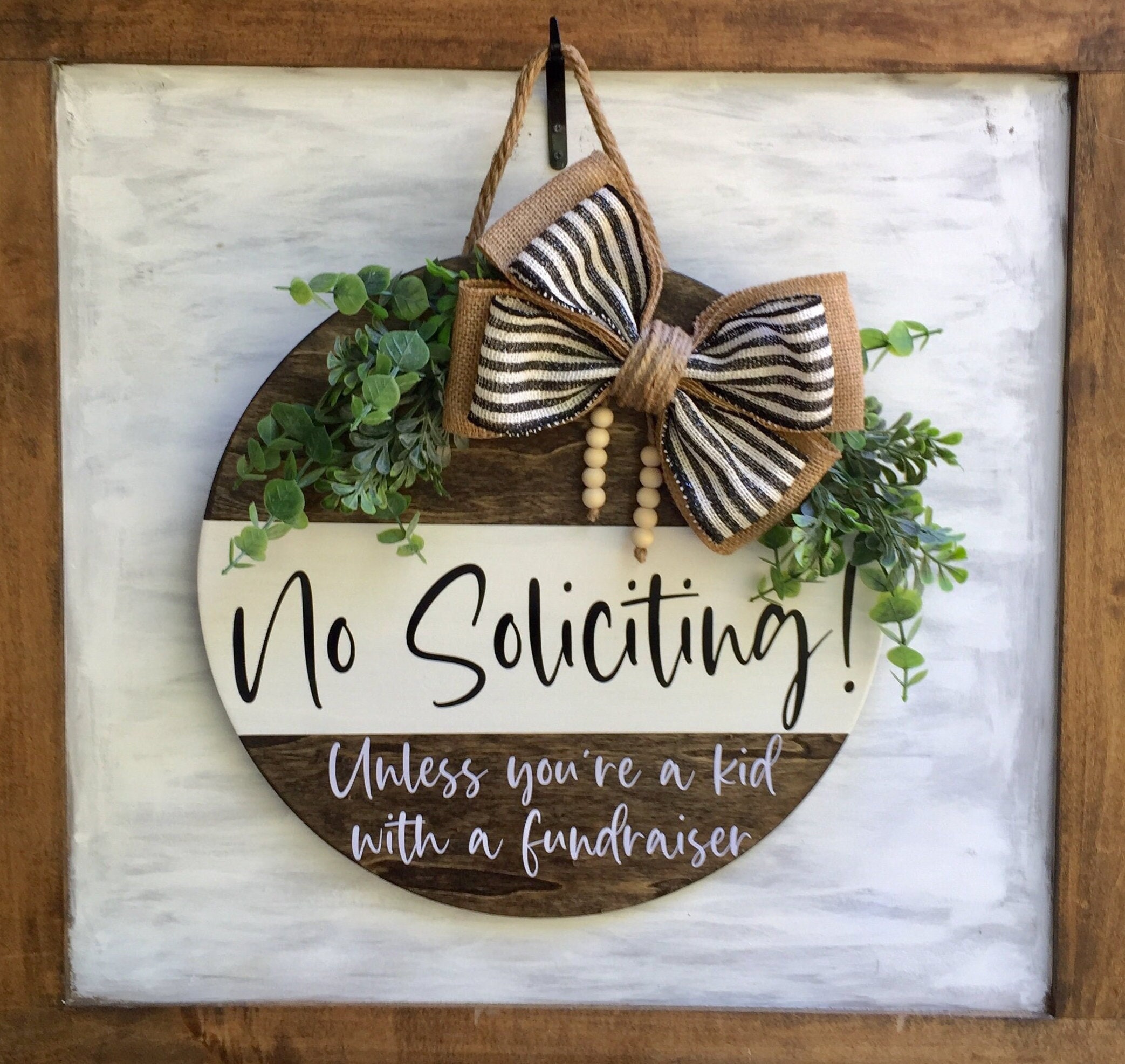 Art Deco No Soliciting unless you are selling cookies Raw Wood door sign 4x8 Art Deco No Soliciting unless you are selling cookies Raw Wood door sign 4x8