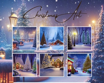 100 Christmas Images, Christmas Printable Wall Art, Christmas Prints, Downloadable Wall Art, Christmas Decor. Digital Christmas Art