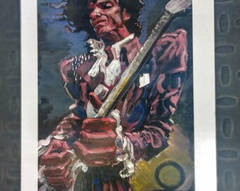 5X7" inch Post Card of an oil painting titled "Your Kiss" aka "Pr1nce Style"