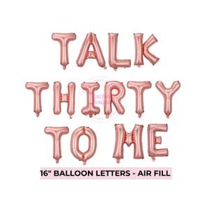 Talk Thirty To Me Dirty Thirty 30th Birthday Party Decoration Balloons Thirty and Flirty Birthday Girl 30th Theme Idea