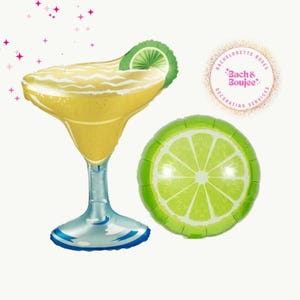 Margarita Balloon Margs and Matrimony Bachelorette Decorations Tequila Theme Mexico Party Hen Do