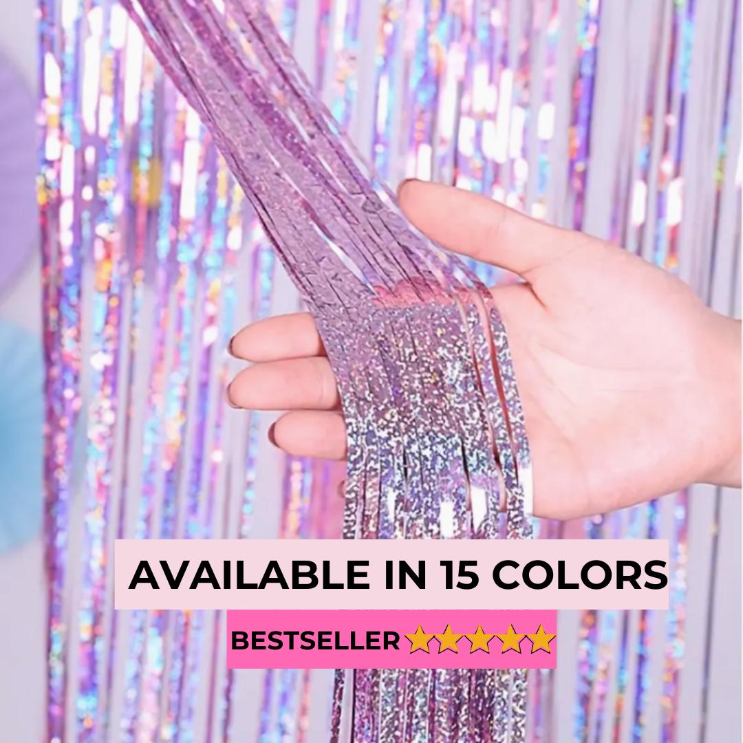 She Found Her Lover Fringe Curtain Purple Tinsel Backdrop Bridal Era Bachelorette Decorations Purple Photo Backdrop Swift Birthday Party