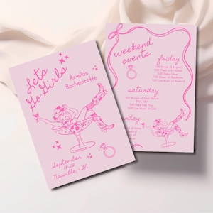 Cowgirl Nashville Bachelorette Itinerary Last Rodeo Invitation Bachelorette Lets Go Girls Template Nash Bash Mobile Country Itinerary