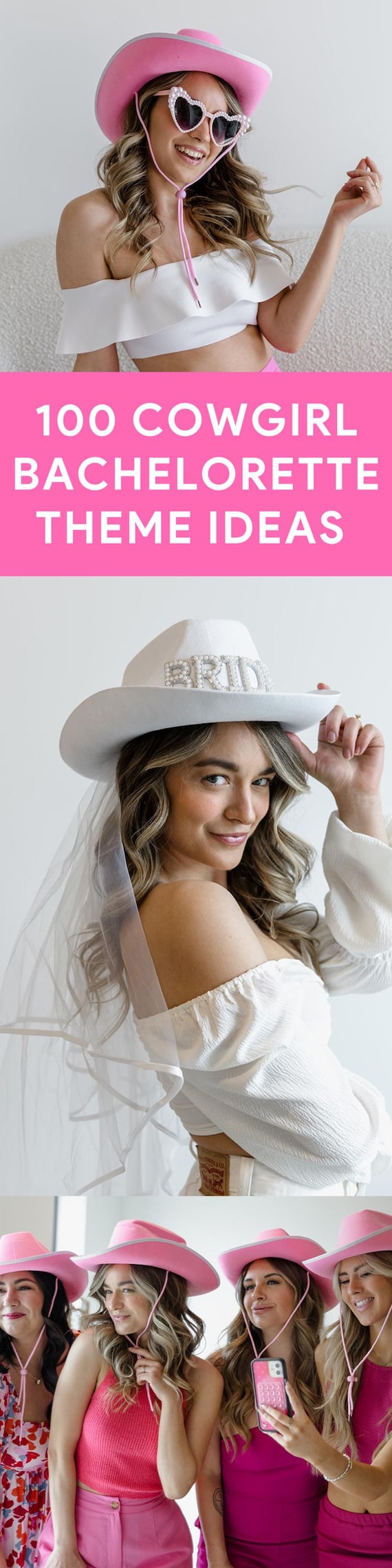 Bride Cowboy Hat With Veil Bride Hat Nashville Bachelorette  display picture 1