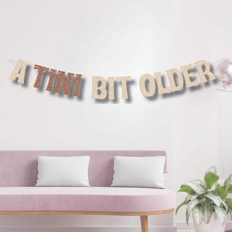 A Tini Bit Older Birthday Party Decoration Banner Espresso Martini Decoration Birthday 21st 25th 30th 35th Thirty Birthday Balloon Martini image 11