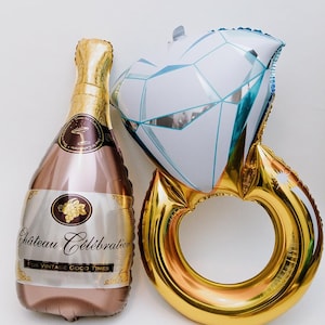 Bachelorette Champagne Balloon Set for Hen Party Decorations Champagne Birthday Party Bridal Shower Gift for Bride Pink Bach and Boozy