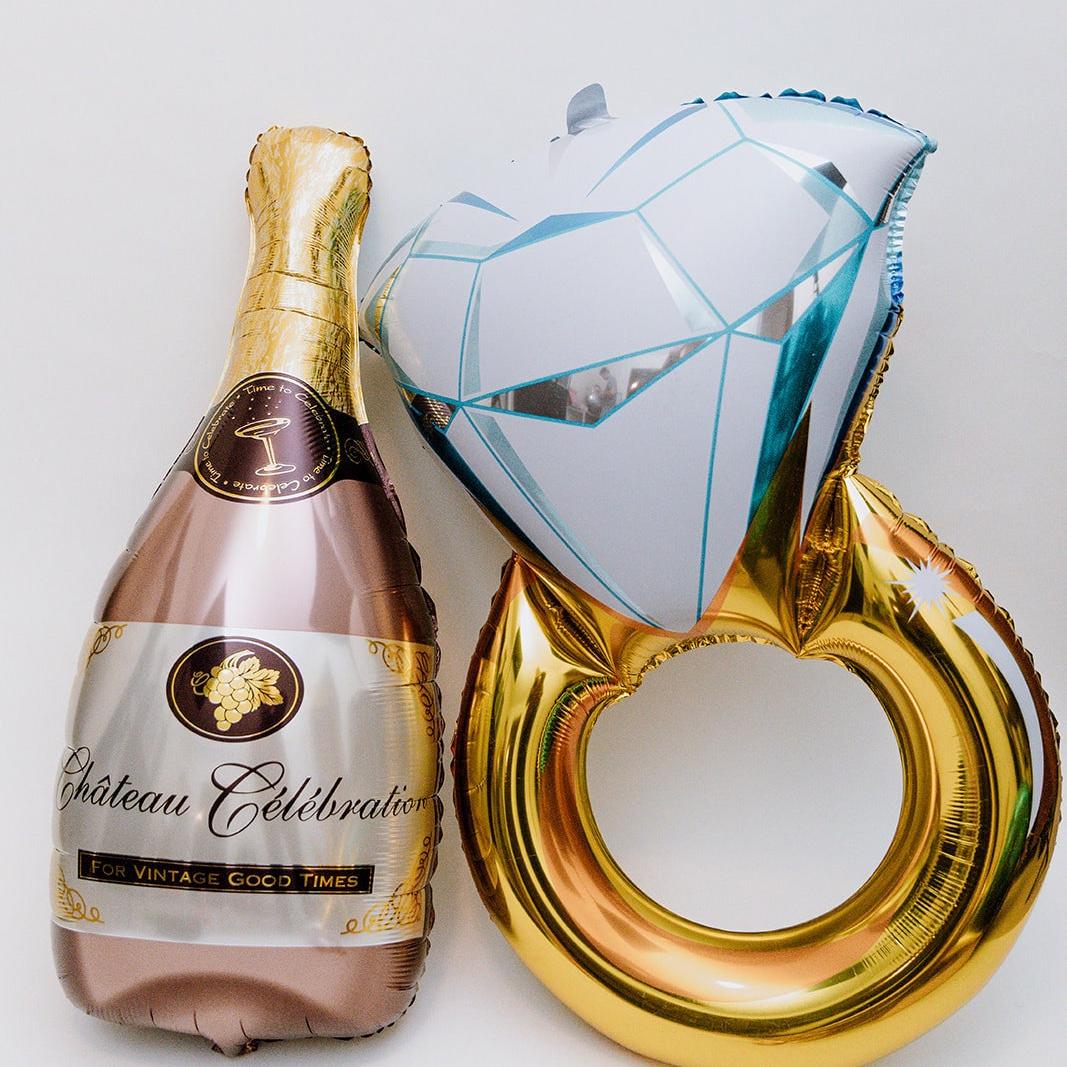 Bachelorette Champagner Ballon-Set für Hen Party Dekorationen Champagner Geburtstagsparty Brautparty Geschenk für Braut Pink Bach und Boozy