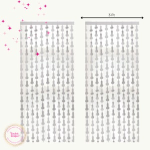 Penis Curtain Metallic Tinsel Foil Curtain Backdrop Silver Bachelorette Decorations Silver Hen Party Decorations Same Penis Forever Naughty