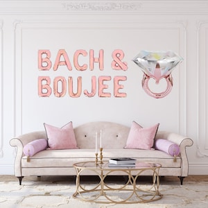 Bach and Boujee Bachelorette Party Decoration, Bach Party Bach and Boozy Decoration Bachelorette Banner Hen Party Balloon Vegas Before Vows