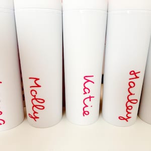 Island Font Permanent Vinyl Name Custom Sticker Decal Bride Entered the Villa Bachelorette Gift Personalized Name Water Bottle Sticker Label