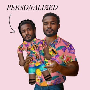 Personalized Blow Up Doll Inflatable Man Groom Hawaiian Shirt Destination Wedding Pool Mexico Wedding Jamacia Funny Face for Party Favors