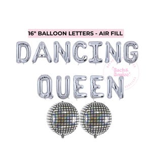 Dancing Queen Bachelorette Mamma Mia Bachelorette Decoration Hen Party Last Disco Cup Disco Ball Balloon Silver Blue Bachelorette ABBA Party