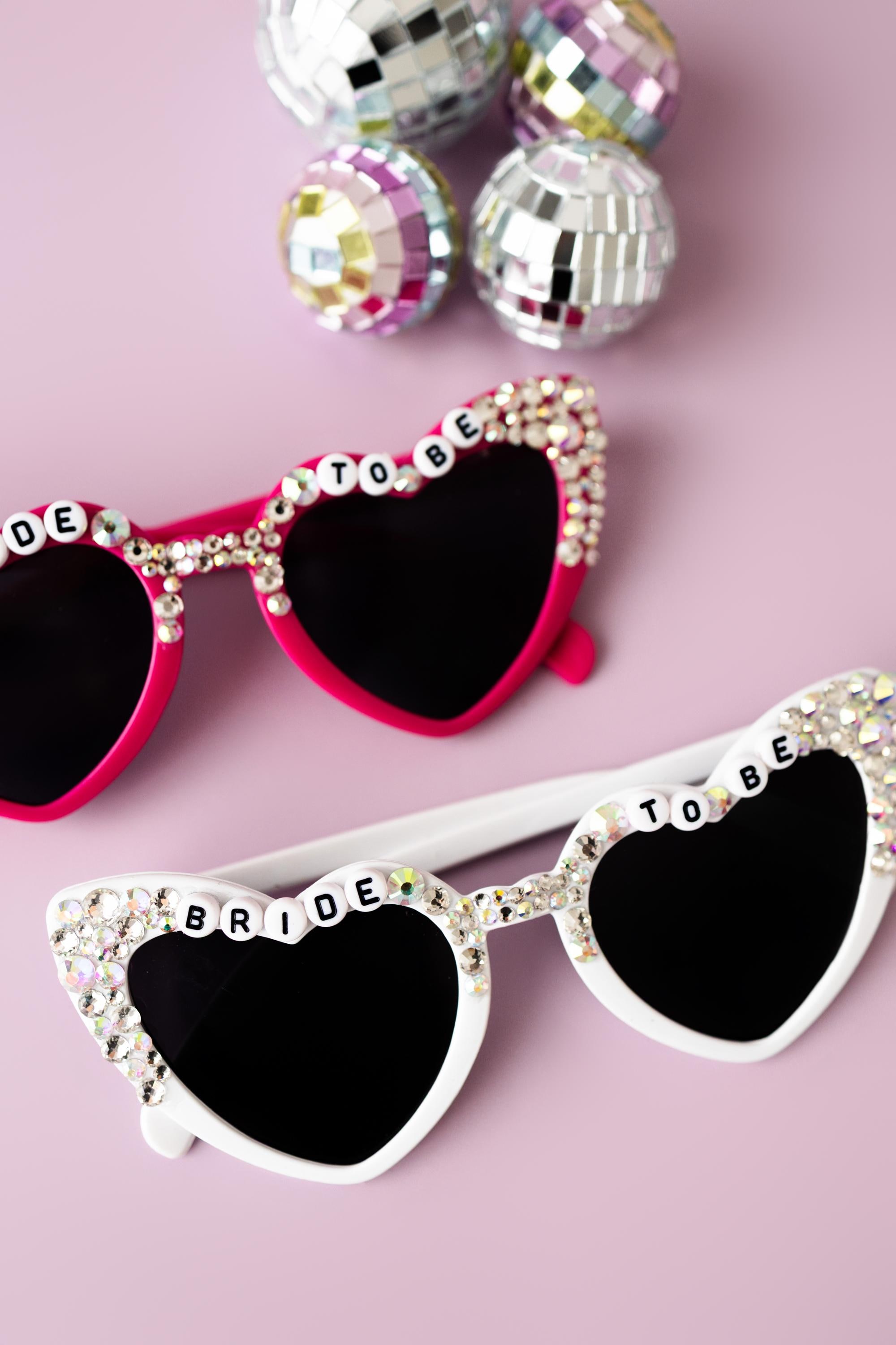 Lunettes En Cœur « Bride To Be » à Perles – Parfaites Pour EVJF, Fêtes De Filles Et Photos Souvenirs