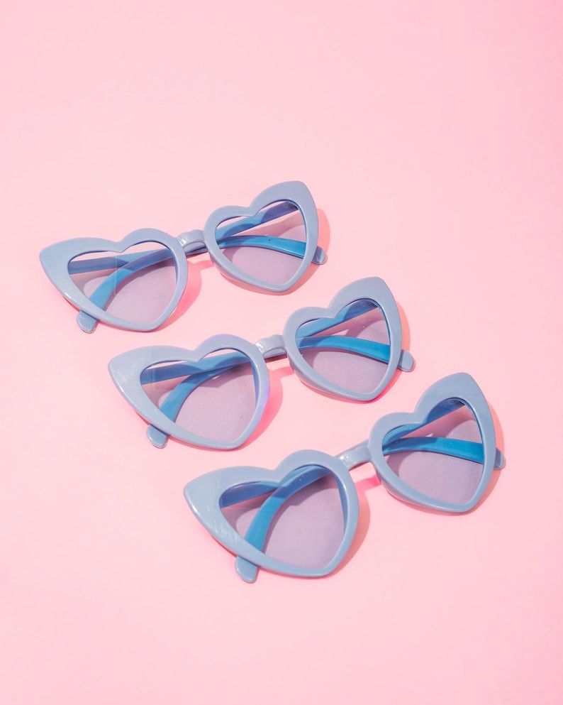 Camp Bachelorette Green Sunglasses Camp Bach Accessories Lets Get Toasted Bride Gift for Bridesmaids Personalized Hen Party Heart Sunglasses Blue