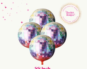 Disco Ball Balloon Disco Party Theme Last Disco Bachelorette Hen Party Disco 60 70 80 Birthday Party Decoration Silver Gold Disco Cup Straw