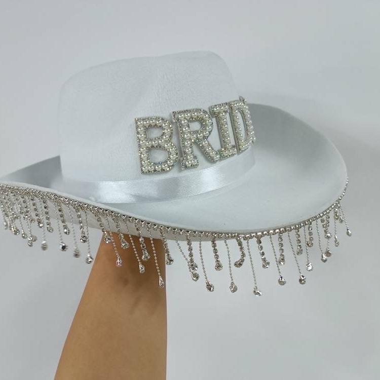 Myazs Cappello Da Cowgirl Con Strass Scintillanti Per Addio Al Nubilato Con Strass Ultra Lampeggianti Cappello Da Cowgirl Occidentale Per Sposa Cappello Da Cowgirl Per Sposa 129617089