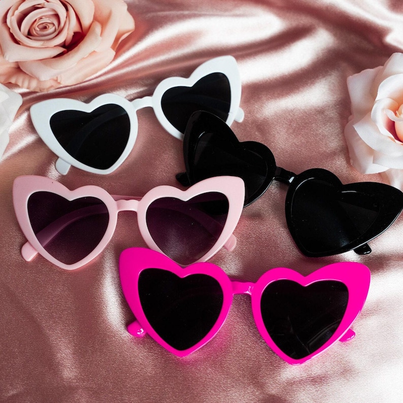 Camp Bachelorette Green Sunglasses Camp Bach Accessories Lets Get Toasted Bride Gift for Bridesmaids Personalized Hen Party Heart Sunglasses Black