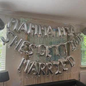 Mamma Mia Shes Getting Married Bachelorette Theme Hen Do Party Balloon Disco Silver Bachelorette Balloon Party Supplies Dancing Queen