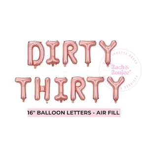 Thirty Birthday Diry Thirty 30s Balloons Talk Thirty To Me 30 Birthday Decoration Thirty Flirty and Thriving Thirty Birthday Gift for Her