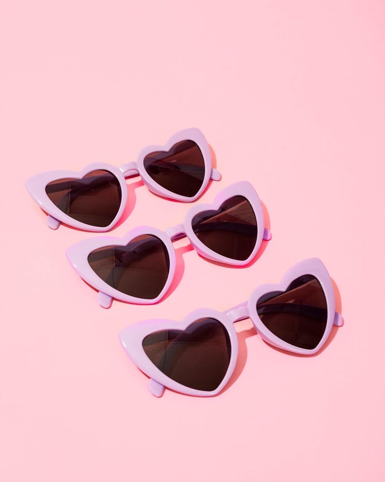Camp Bachelorette Green Sunglasses Camp Bach Accessories Lets Get Toasted Bride Gift for Bridesmaids Personalized Hen Party Heart Sunglasses Purple