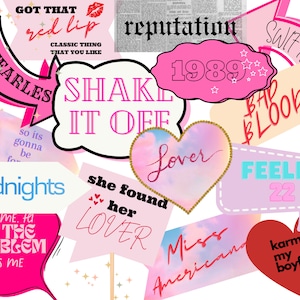 Taylor Geburtstag Eras Party Dekor Swiftie Dekoration Photo Booth Sie fand ihren Geliebten in meiner Era Digital Bachelorette Party