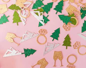Camp Bachelorette Decoration Camp Theme Bachelorette Mountain Confetti Cabin Bachelorette Theme Hen Party Glitter Team Bride Accessories